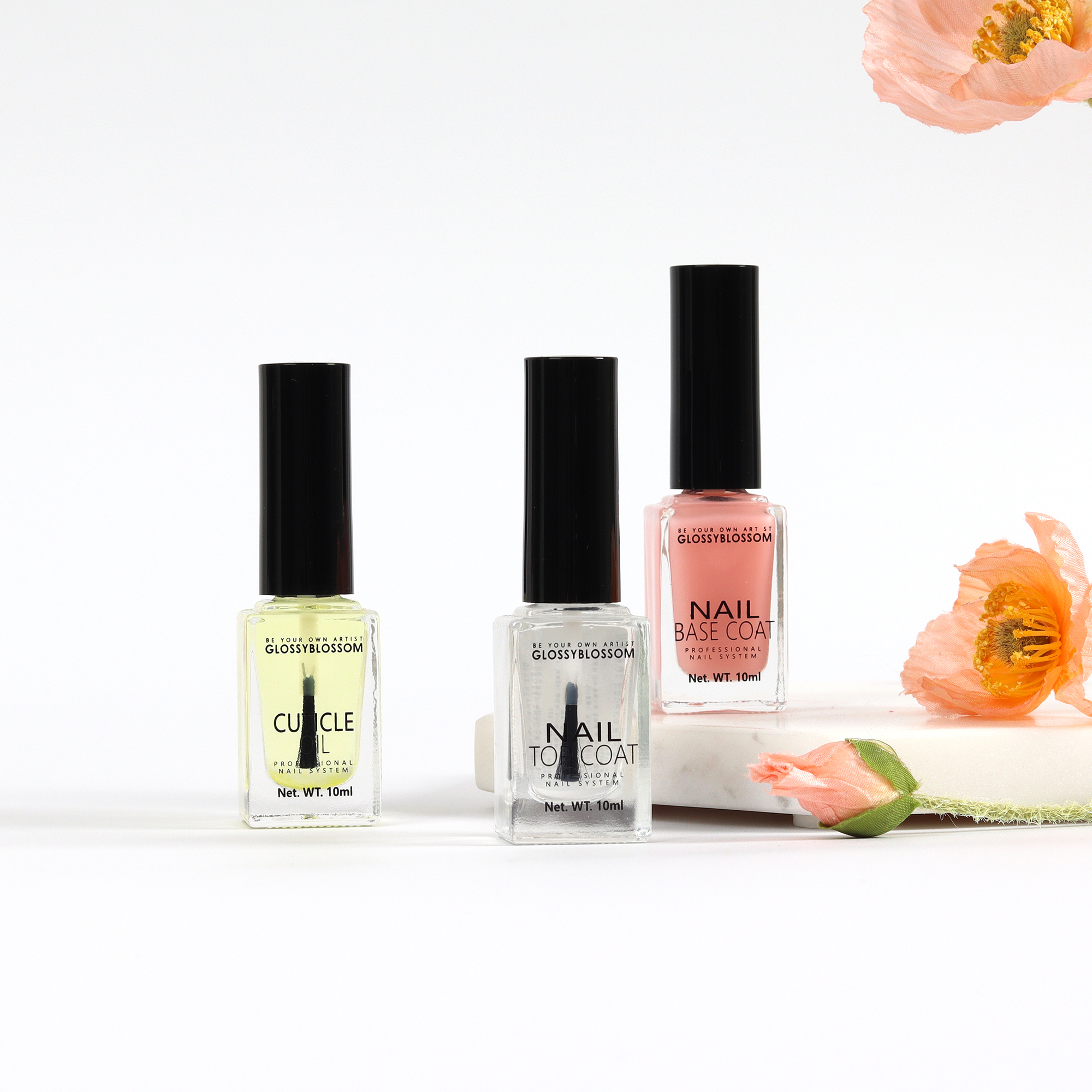 [45044] Nail Cuticle Oil / [45042] Nail Top Coat / [45043] Nail Base Coat