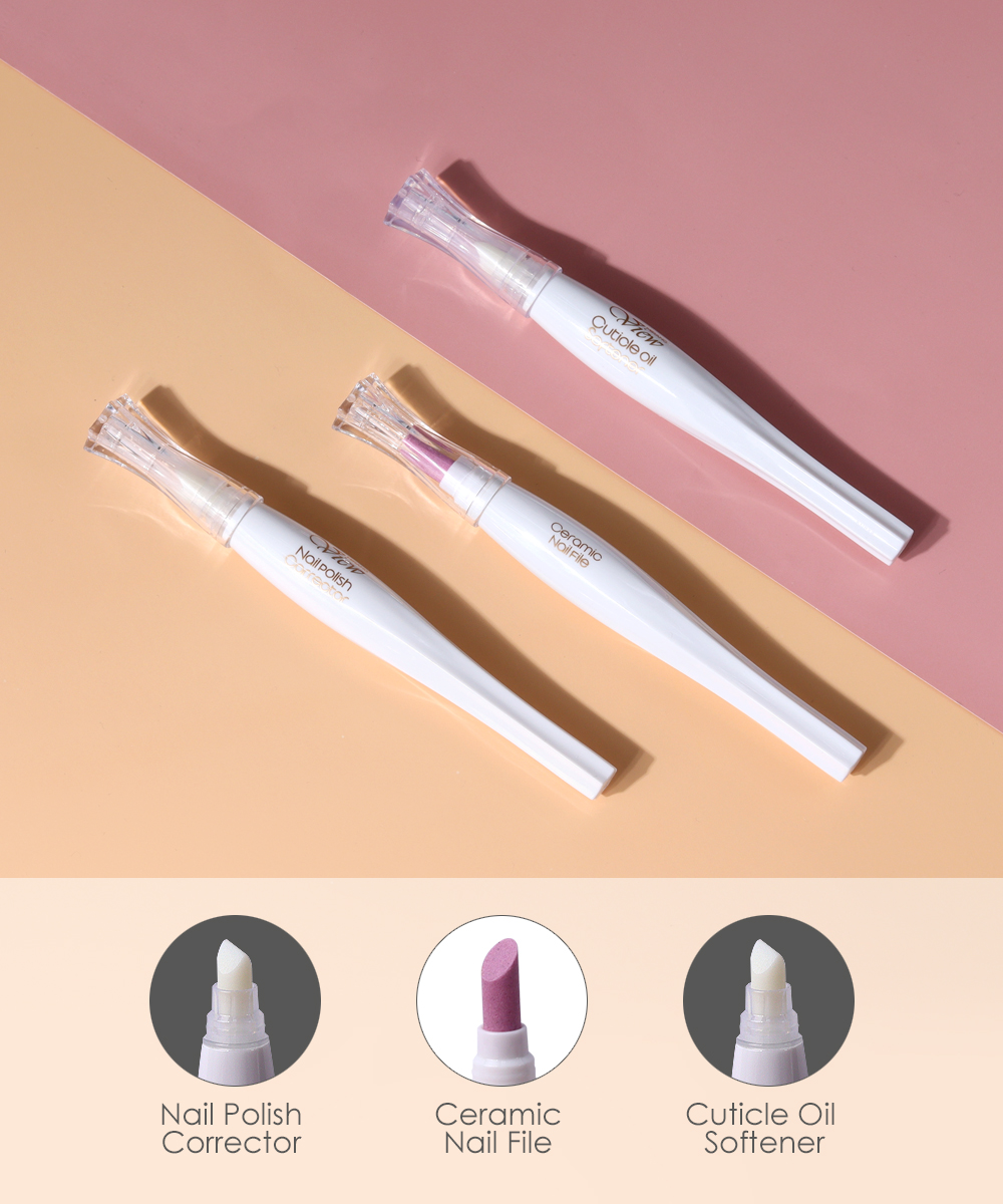Nail Polish Corrector / Ceramic Nail File / Cuticle Oil Softener